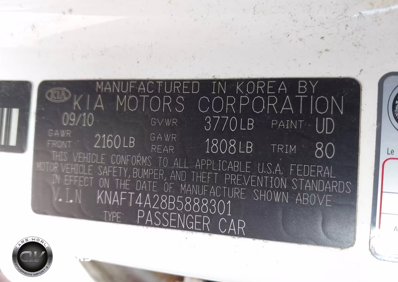 2011 Kia Forte Lx VIN:KNAFT4A28B5888301 - 9