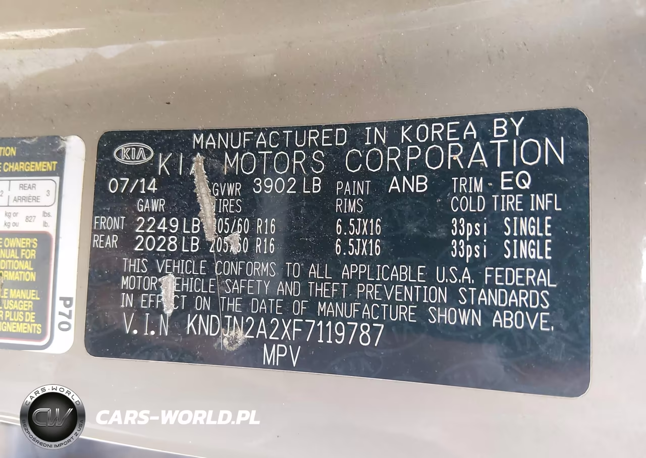 2015 Kia Soul VIN:KNDJN2A2XF7119787 - 9