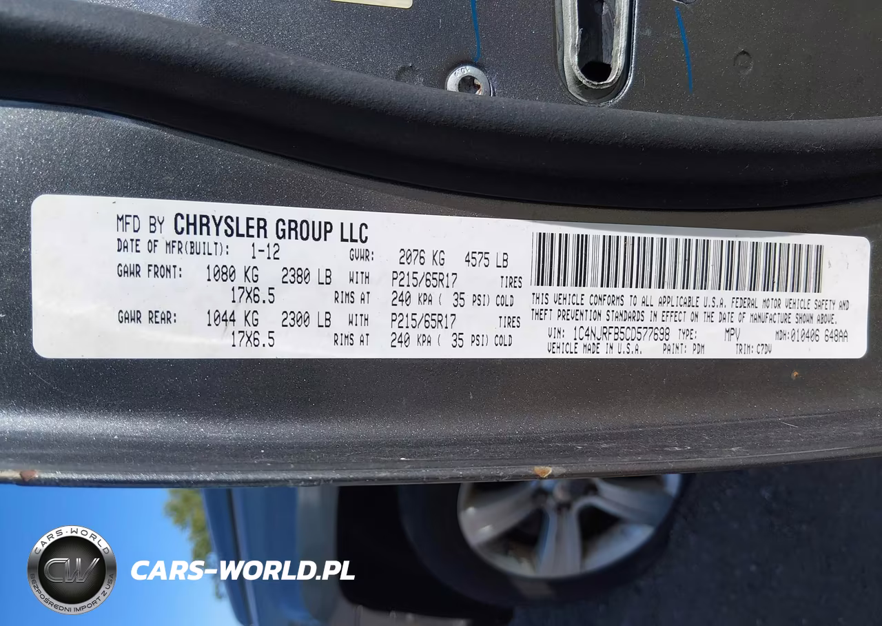 2012 Jeep Patriot Latitude VIN:1C4NJRFB5CD577698 - 9