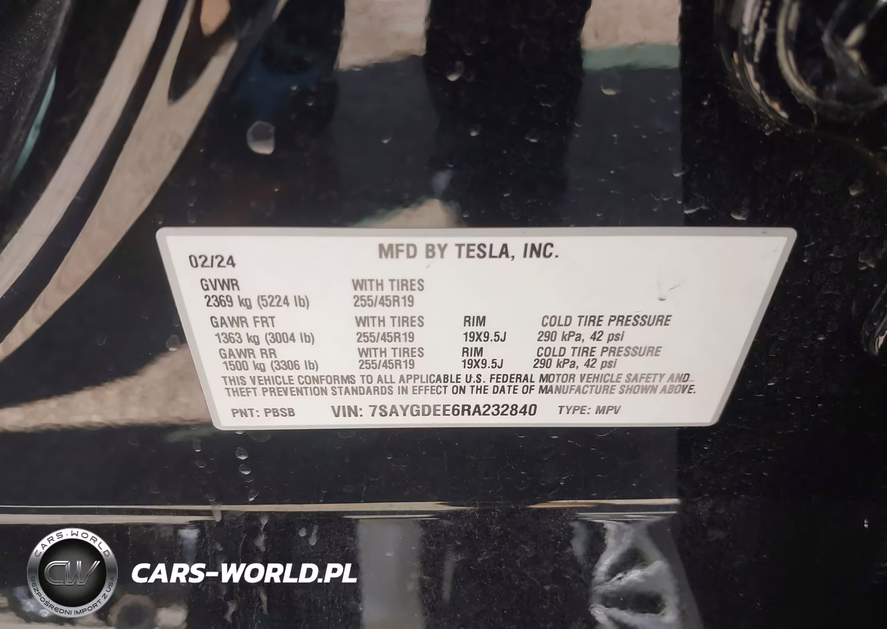 2024 Tesla Model Y Long Range Dual Motor All-Wheel Drive VIN:7SAYGDEE6RA232840 - 9