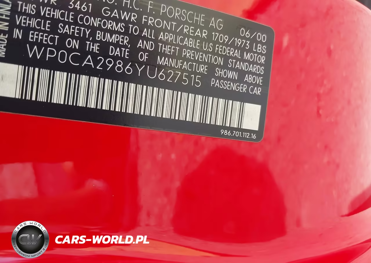 2000 Porsche Boxster VIN:WP0CA2986YU627515 - 9