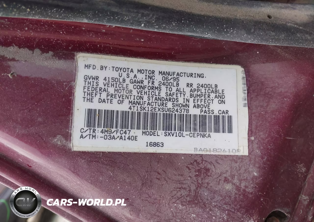1996 Toyota Camry Dx-Le-Xle VIN:4T1BG12K2TU792380 - 9
