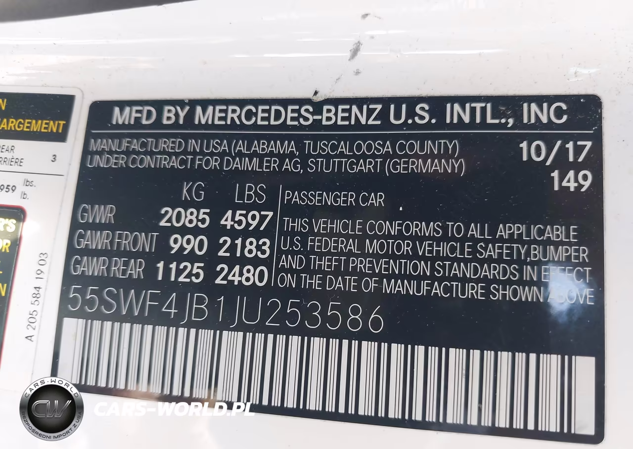 2018 Mercedes-Benz C 300 VIN:55SWF4JB1JU253586 - 9