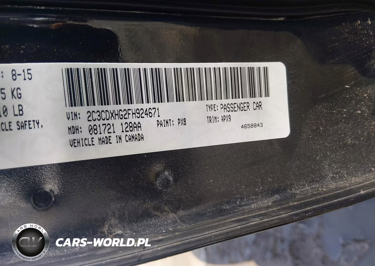 2015 Dodge Charger Sxt VIN:2C3CDXHG2FH924671 - 9