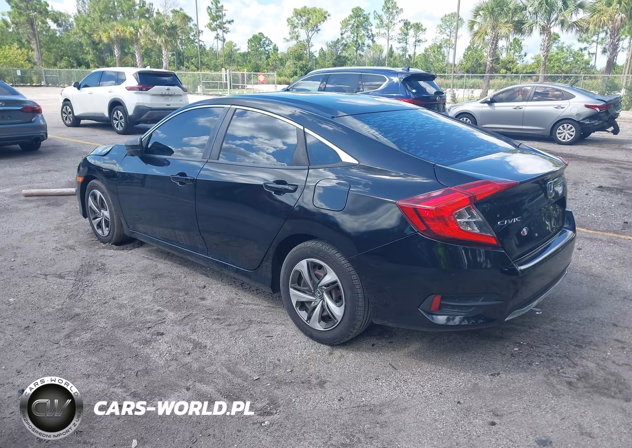 2019 Honda Civic Lx VIN:19XFC2F66KE042711 - 3