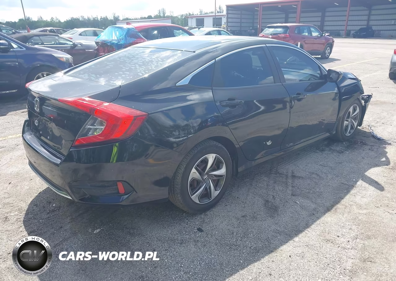 2019 Honda Civic Lx VIN:19XFC2F66KE042711 - 4