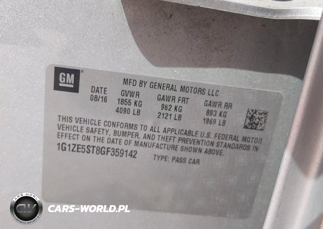 2016 Chevrolet Malibu 1Lt VIN:1G1ZE5ST8GF359142 - 9