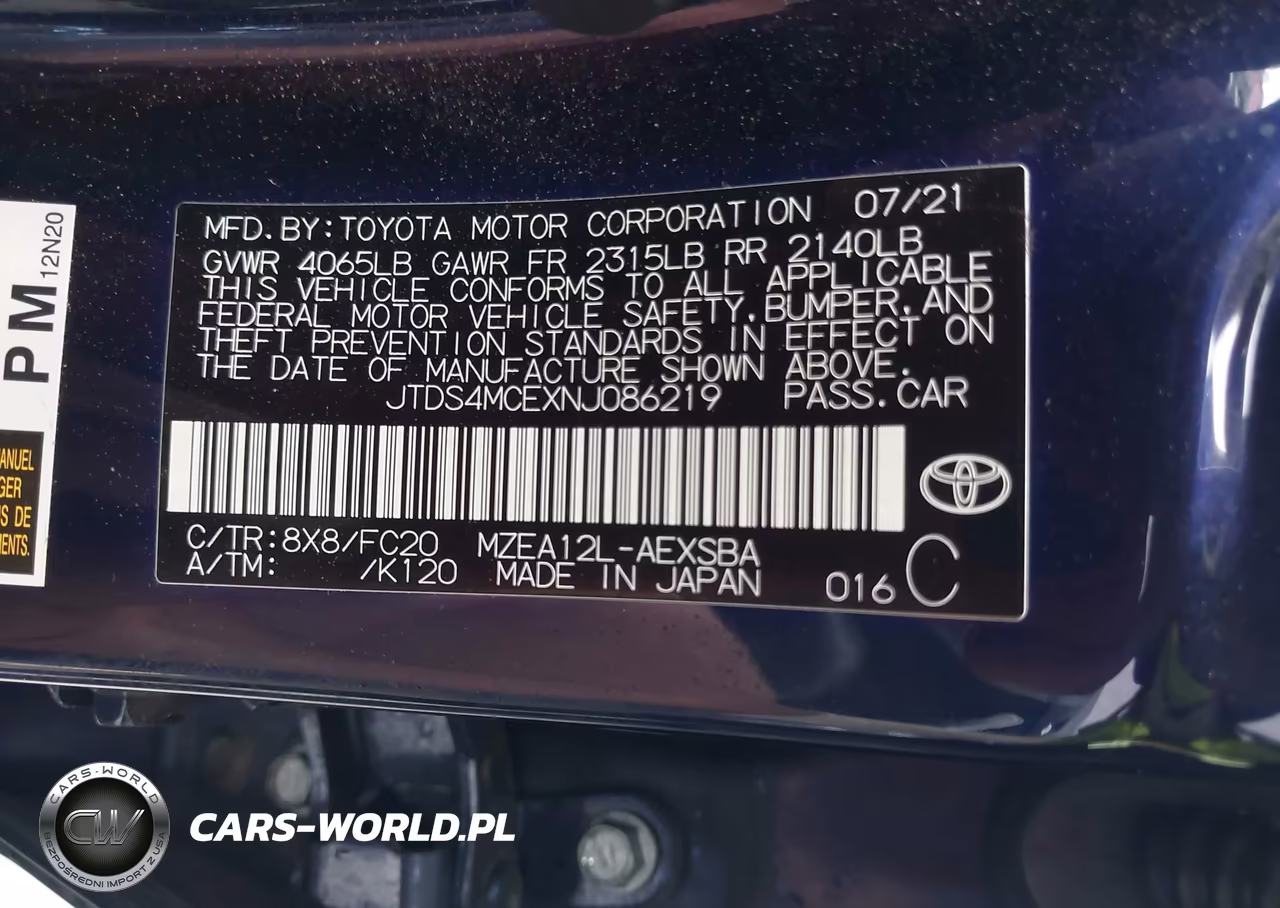 2022 Toyota Corolla Se VIN:JTDS4MCEXNJ086219 - 9