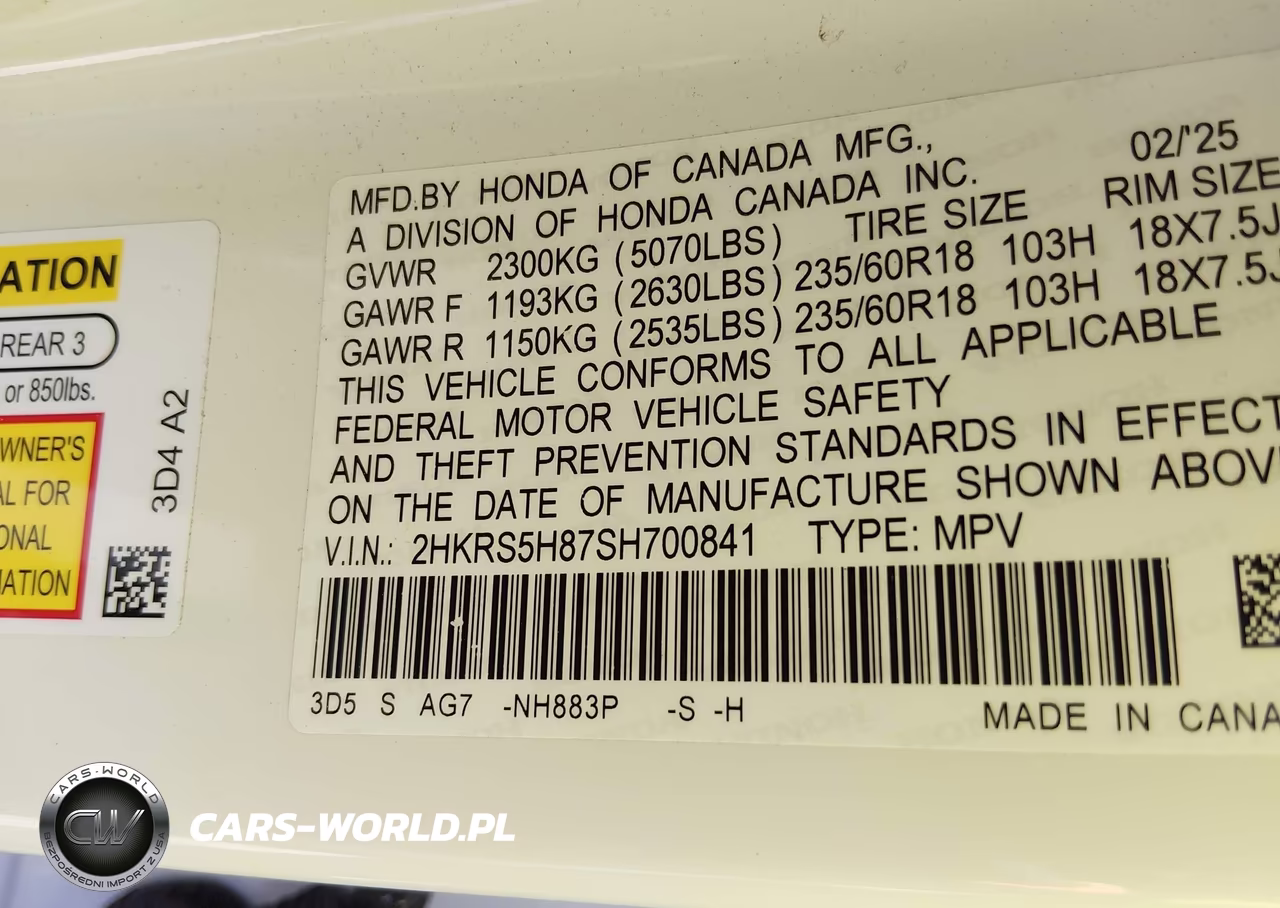2025 Honda Cr-V Hybrid Sport-L VIN:2HKRS5H87SH700841 - 9