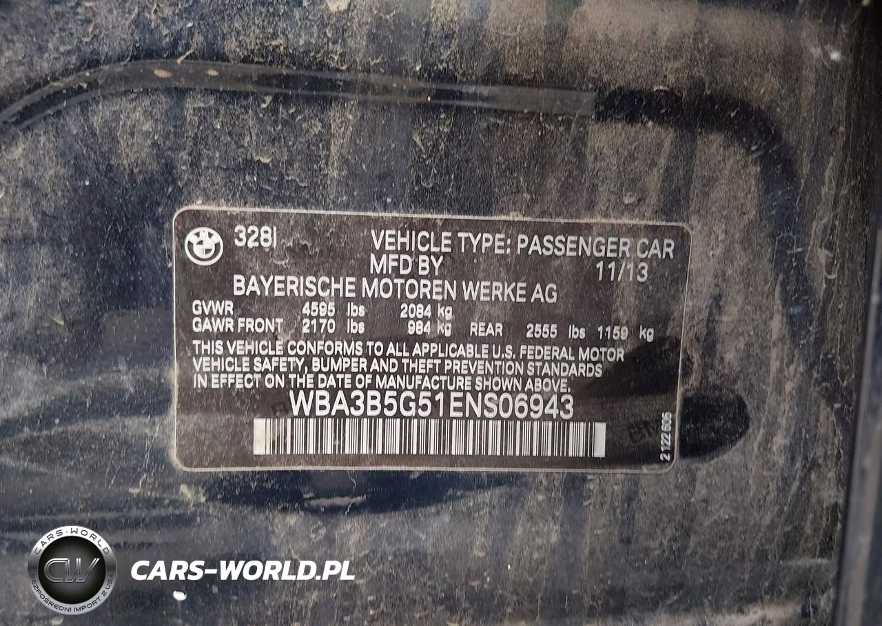 2014 BMW 328I xDrive VIN:WBA3B5G51ENS06943 - 9
