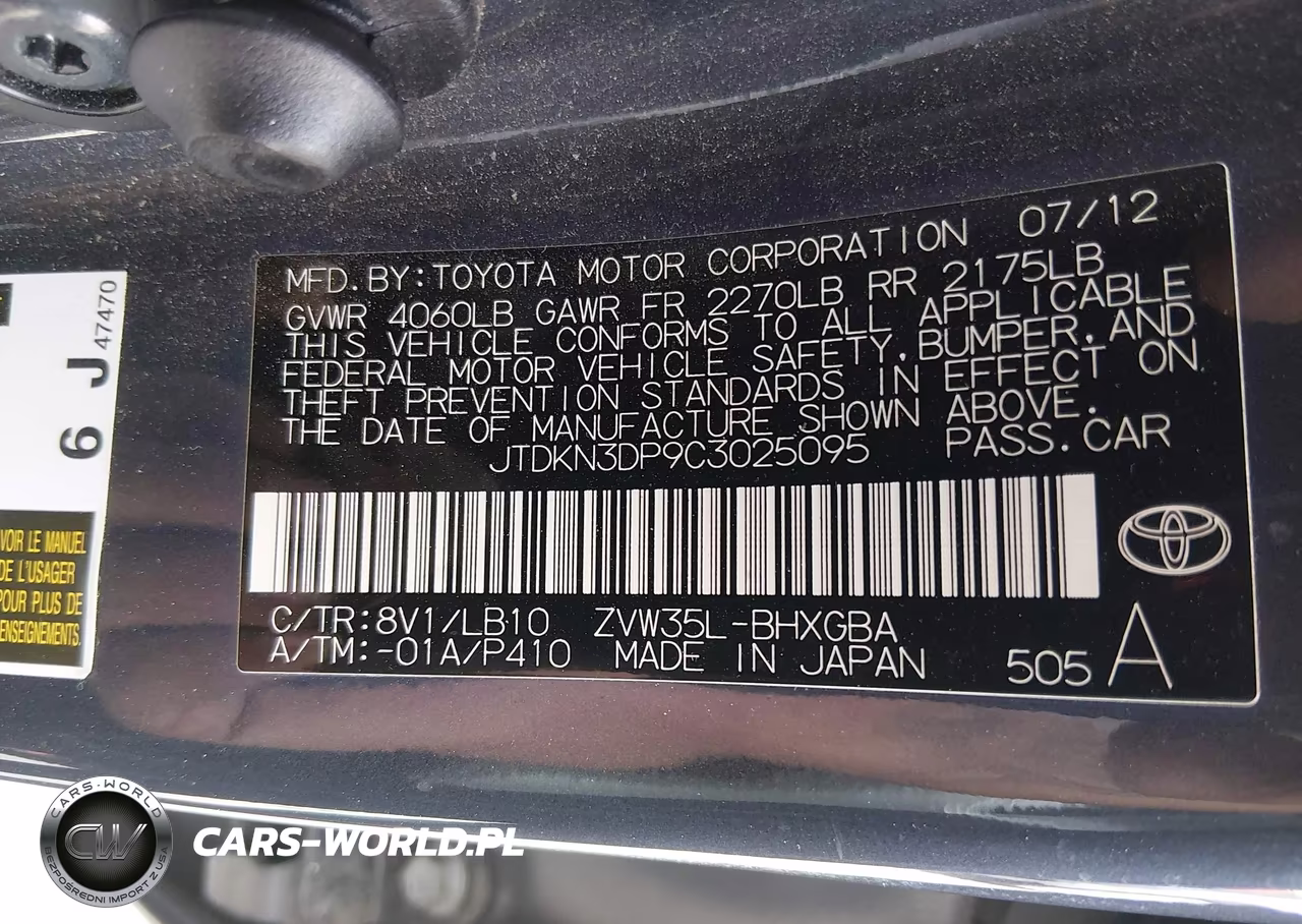 2012 Toyota Prius Plug-In Advanced VIN:JTDKN3DP9C3025095 - 9