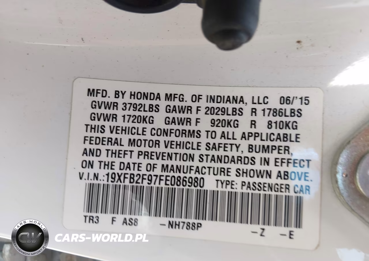 2015 Honda Civic Ex-L VIN:19XFB2F97FE086980 - 9