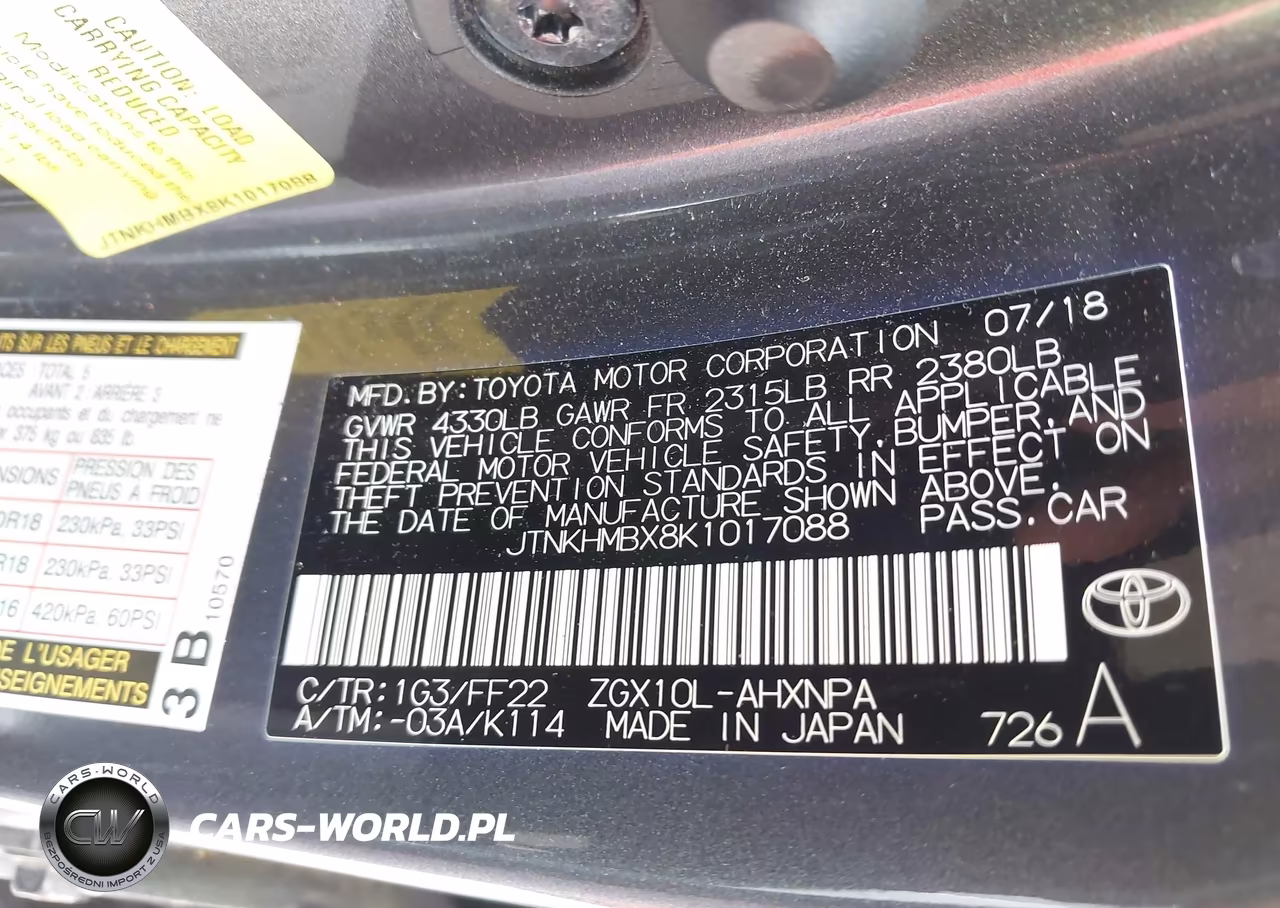 2019 Toyota C-Hr Xle VIN:JTNKHMBX8K1017088 - 9