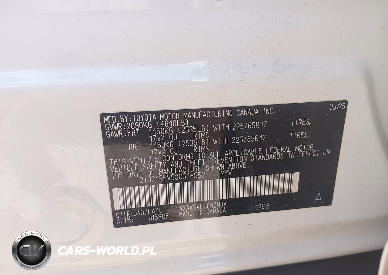 2025 Toyota Rav4 Xle VIN:2T3P1RFV5SC516552 - 9