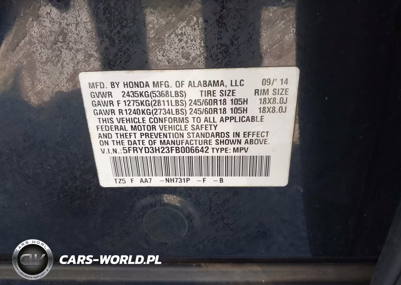 2015 Acura Mdx VIN:5FRYD3H23FB006642 - 9