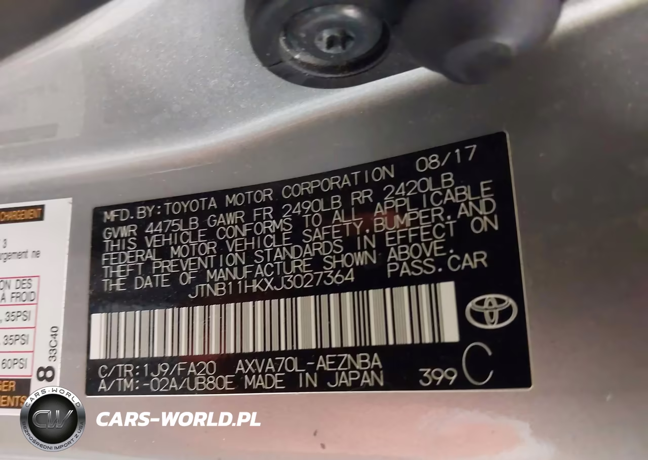 2018 Toyota Camry Le VIN:JTNB11HKXJ3027364 - 9