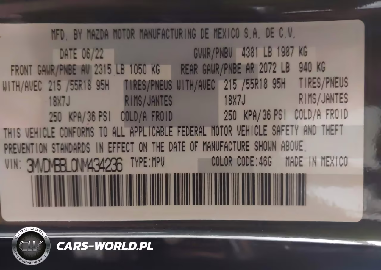 2022 Mazda Cx-30 Select VIN:3MVDMBBL0NM434236 - 9