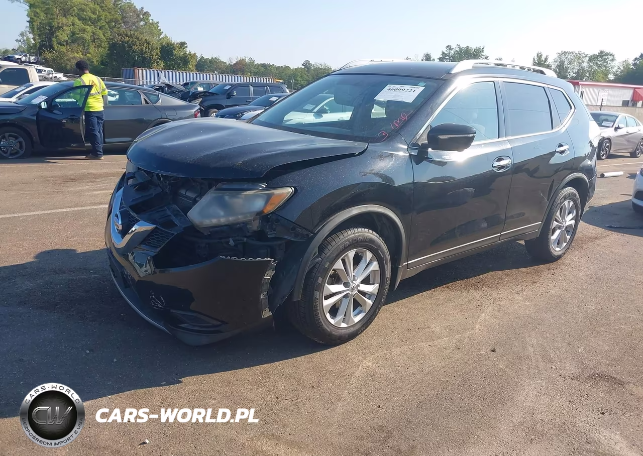 2015 Nissan Rogue Sv VIN:KNMAT2MV0FP587393 - 2