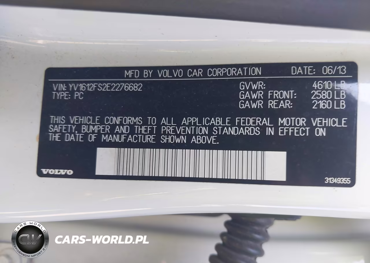 2014 Volvo S60 VIN:YV1612FS2E2276682 - 9