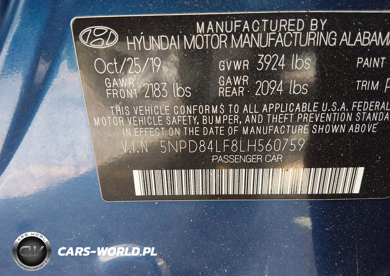 2020 Hyundai Elantra Sel VIN:5NPD84LF8LH560759 - 9
