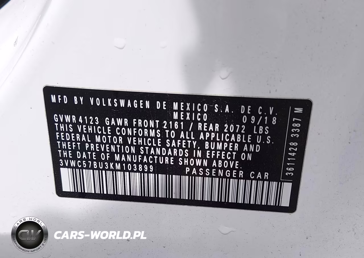 2019 Volkswagen Jetta 1.4T R-Line-1.4T S-1.4T Se VIN:3VWC57BU3KM103899 - 9