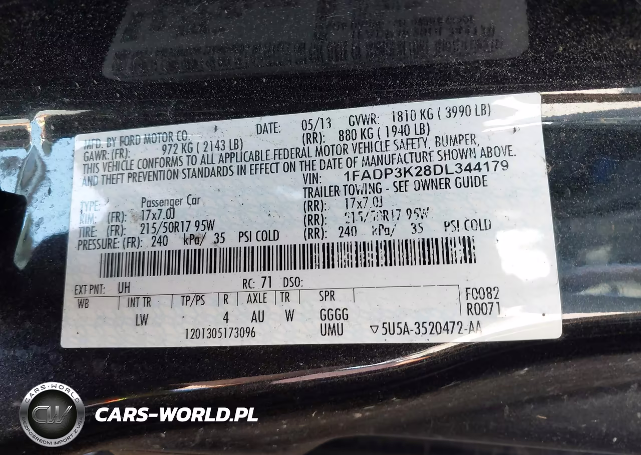 2013 Ford Focus Se VIN:1FADP3K28DL344179 - 9