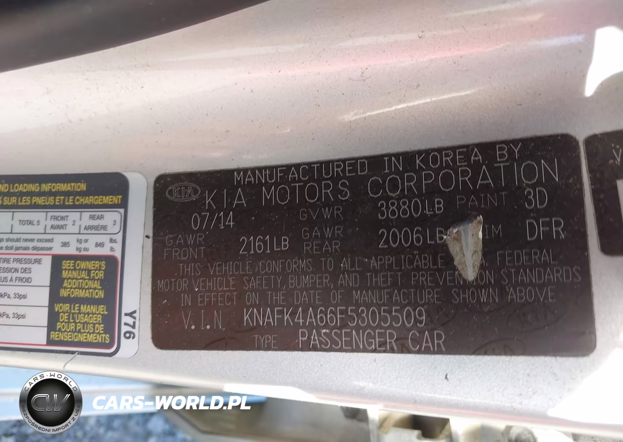 2015 Kia Forte Lx VIN:KNAFK4A66F5305509 - 9