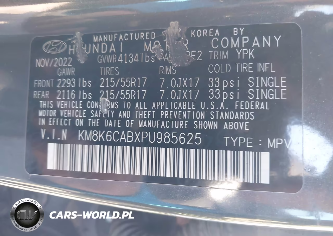 2023 Hyundai Kona Sel VIN:KM8K6CABXPU985625 - 9