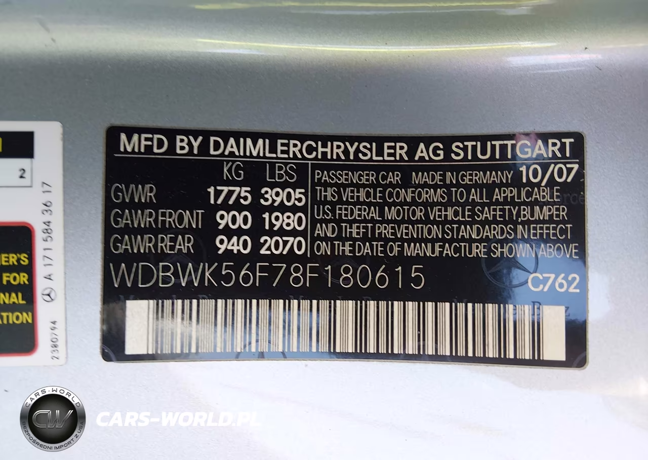 2008 Mercedes-Benz Slk 350 VIN:WDBWK56F78F180615 - 9