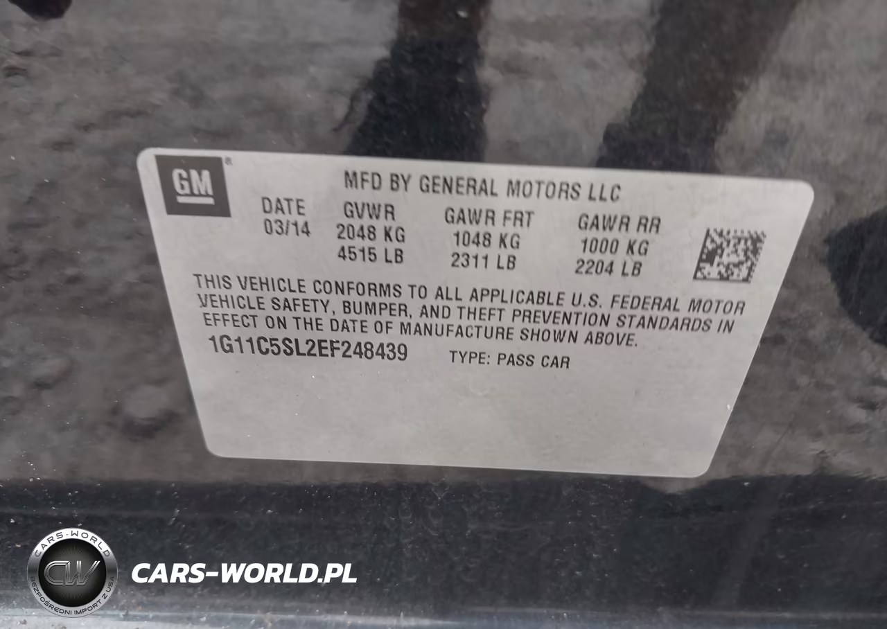 2014 Chevrolet Malibu 1Lt VIN:1G11C5SL2EF248439 - 9