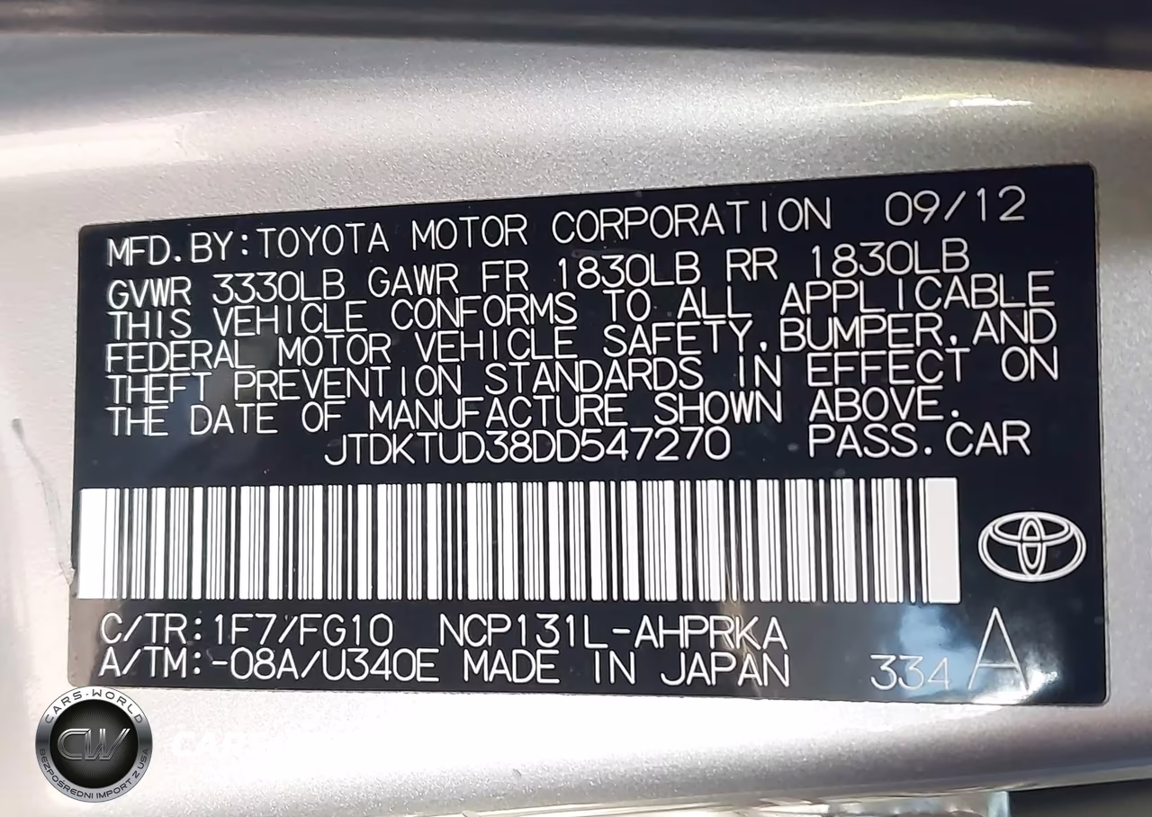 2013 Toyota Yaris Le VIN:JTDKTUD38DD547270 - 9
