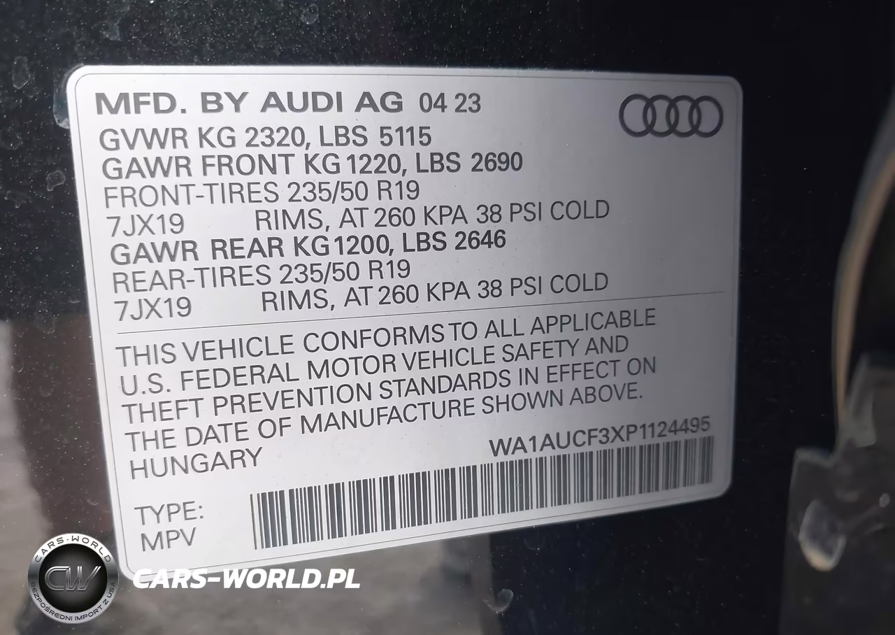 2023 Audi Q3 Premium 40 Tfsi Quattro Tiptronic VIN:WA1AUCF3XP1124495 - 9