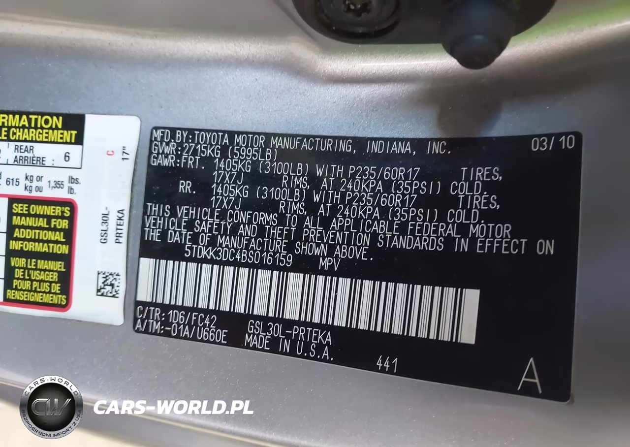 2011 Toyota Sienna Le V6 VIN:5TDKK3DC4BS016159 - 9