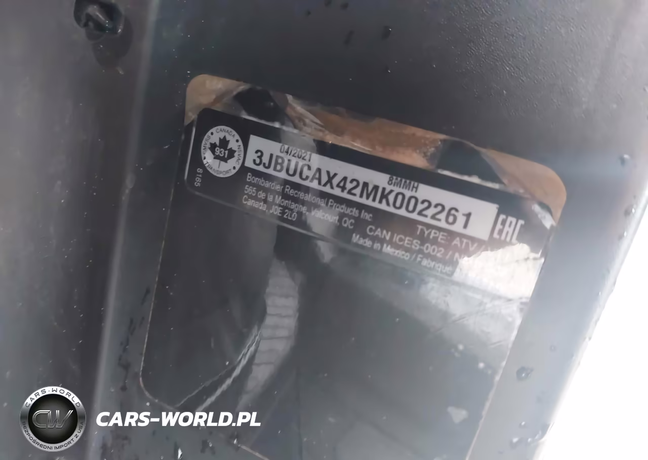 2021 Can-Am Defender Max Xt Hd10 VIN:3JBUCAX42MK002261 - 10