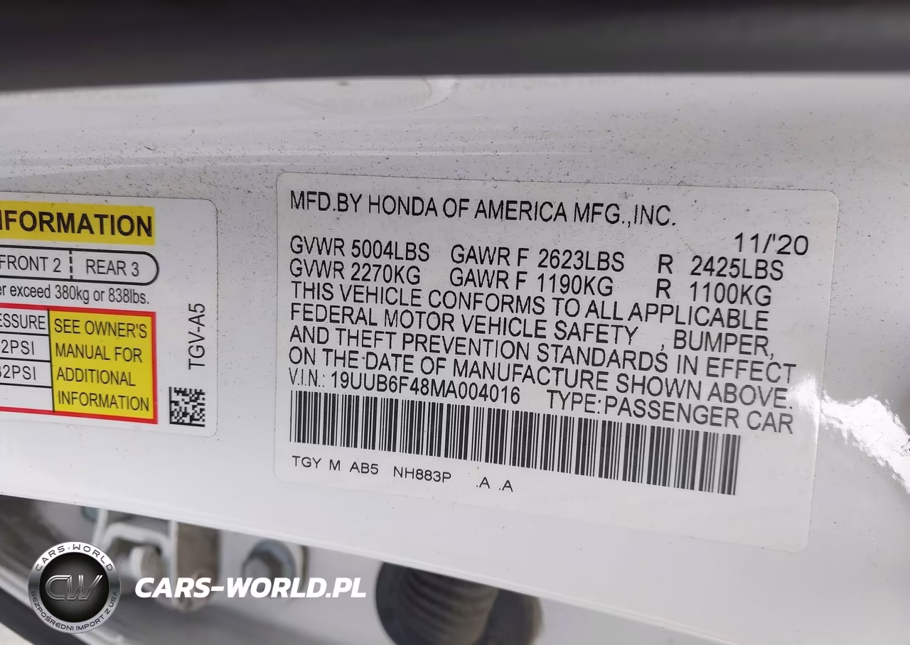 2021 Acura Tlx Technology Package VIN:19UUB6F48MA004016 - 9