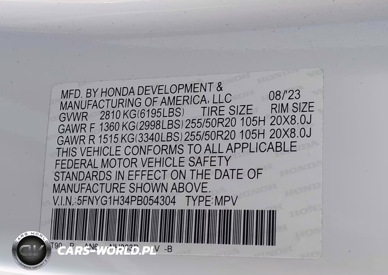 2023 Honda Pilot Awd Sport VIN:5FNYG1H34PB054304 - 9