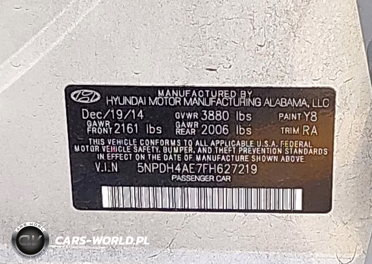 2015 Hyundai Elantra Se VIN:5NPDH4AE7FH627219 - 9