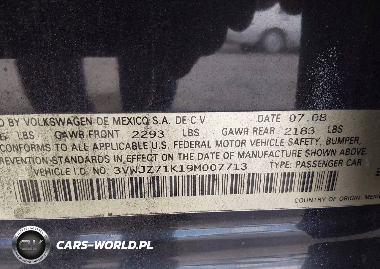2009 Volkswagen Jetta S VIN:3VWJZ71K19M007713 - 9
