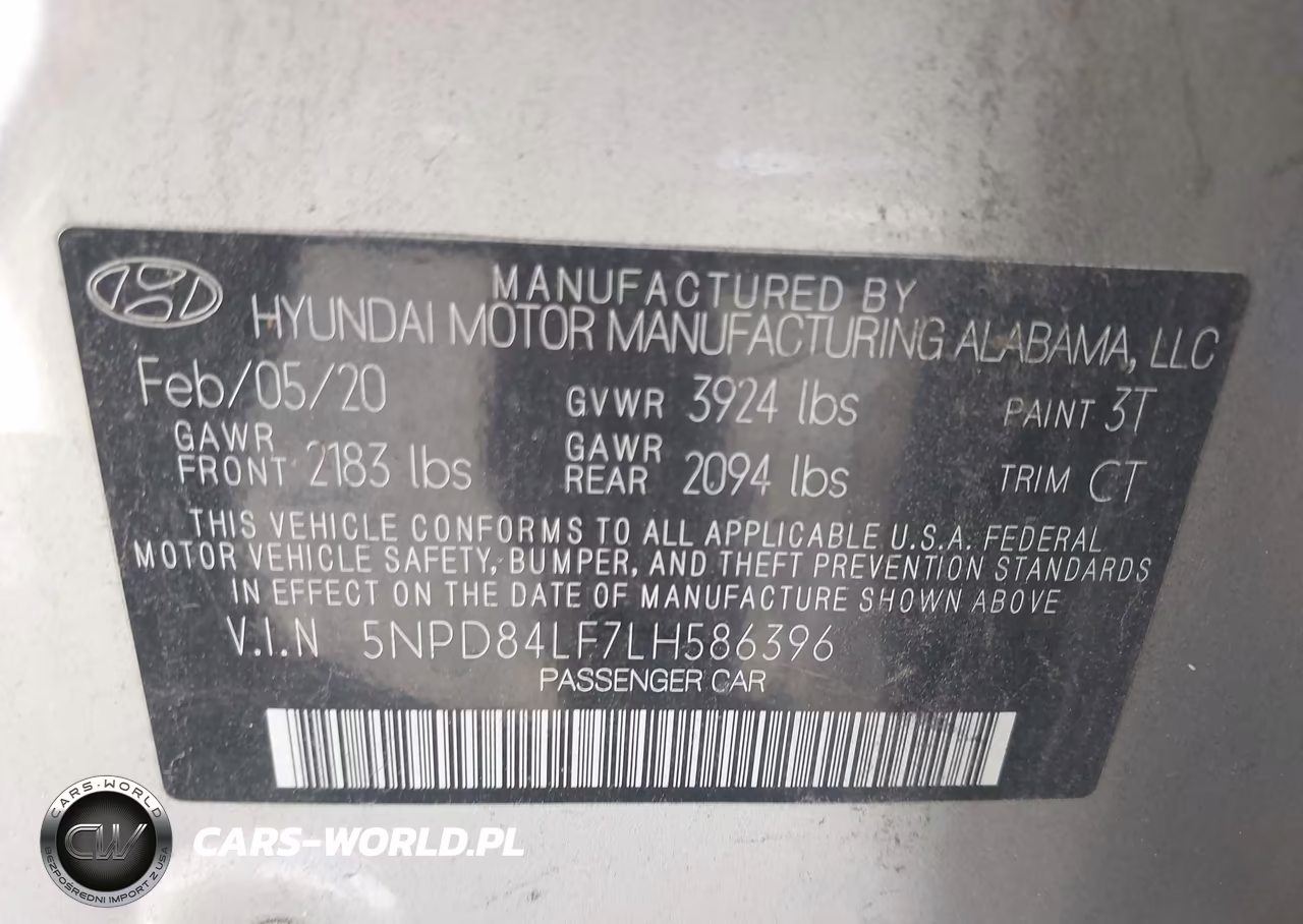 2020 Hyundai Elantra Sel VIN:5NPD84LF7LH586396 - 9