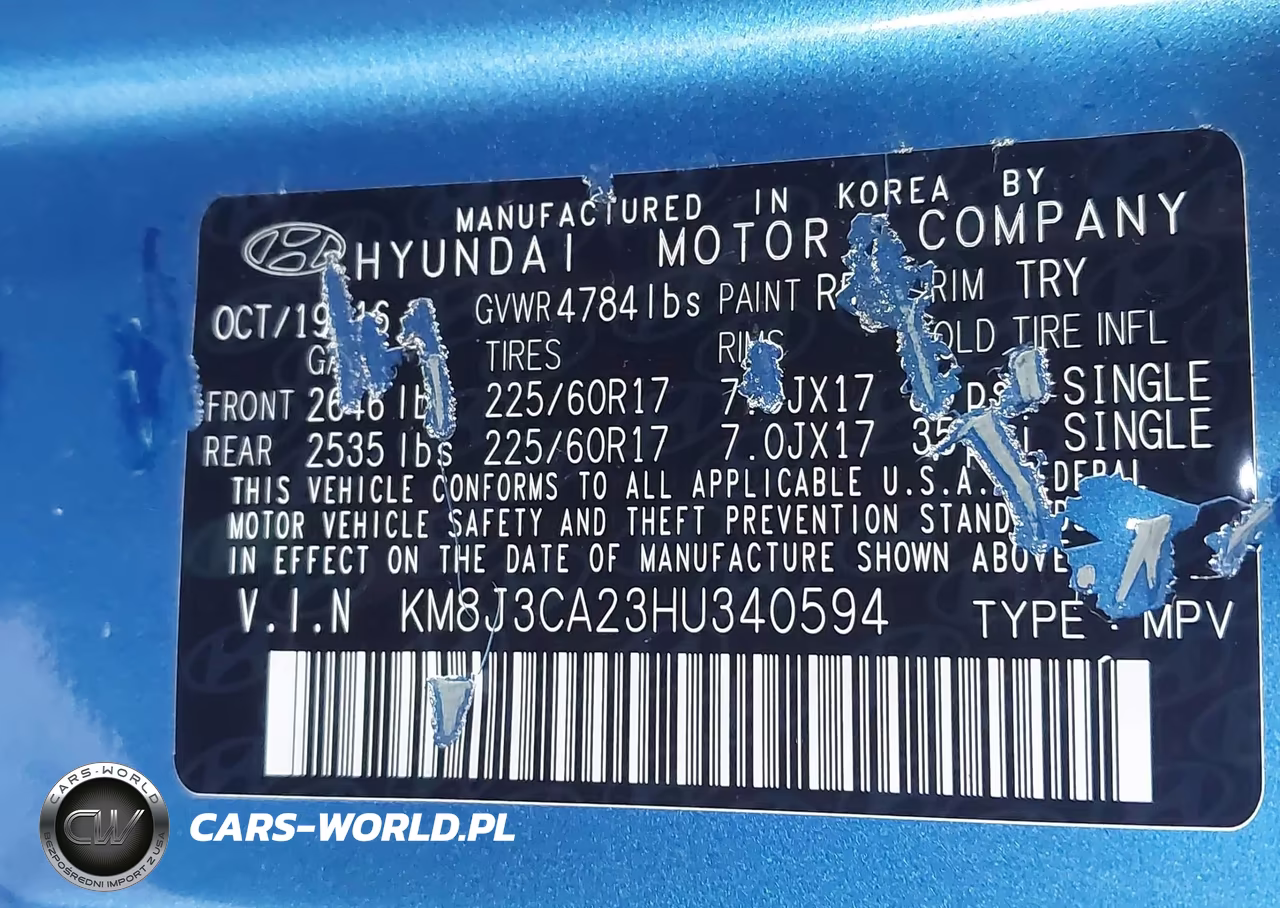 2017 Hyundai Tucson Eco VIN:KM8J3CA23HU340594 - 9