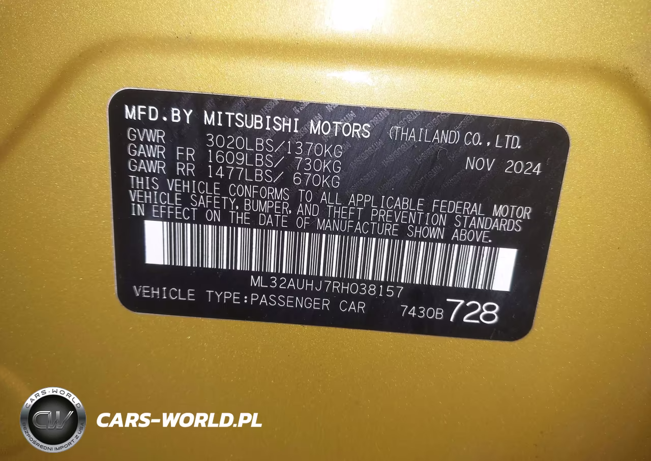 2024 Mitsubishi Mirage Le VIN:ML32AUHJ7RH038157 - 9