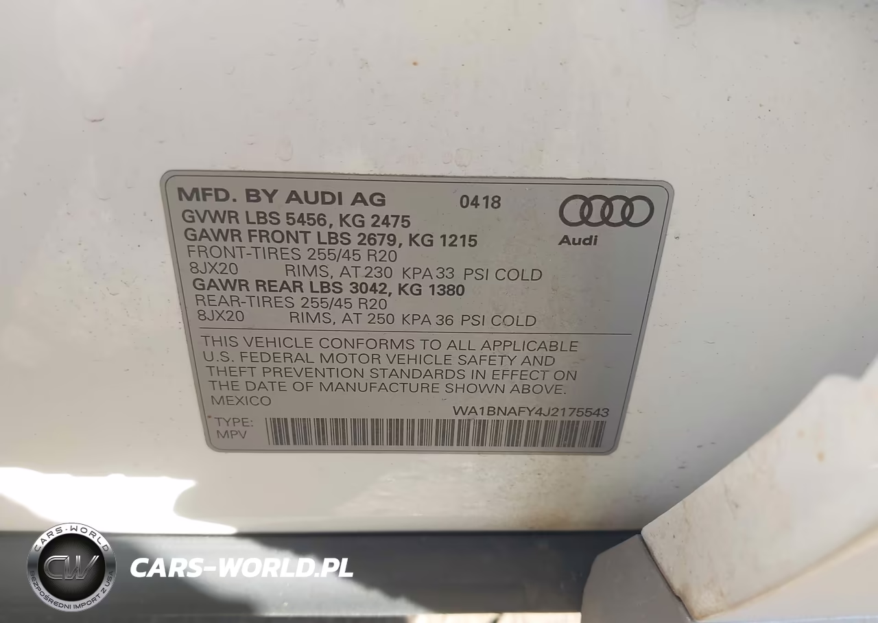 2018 Audi Q5 2.0T Premium-2.0T Tech Premium VIN:WA1BNAFY4J2175543 - 9
