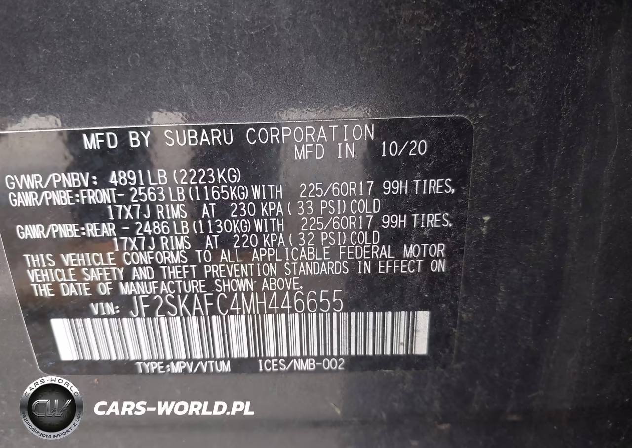 2021 Subaru Forester Premium VIN:JF2SKAFC4MH446655 - 9