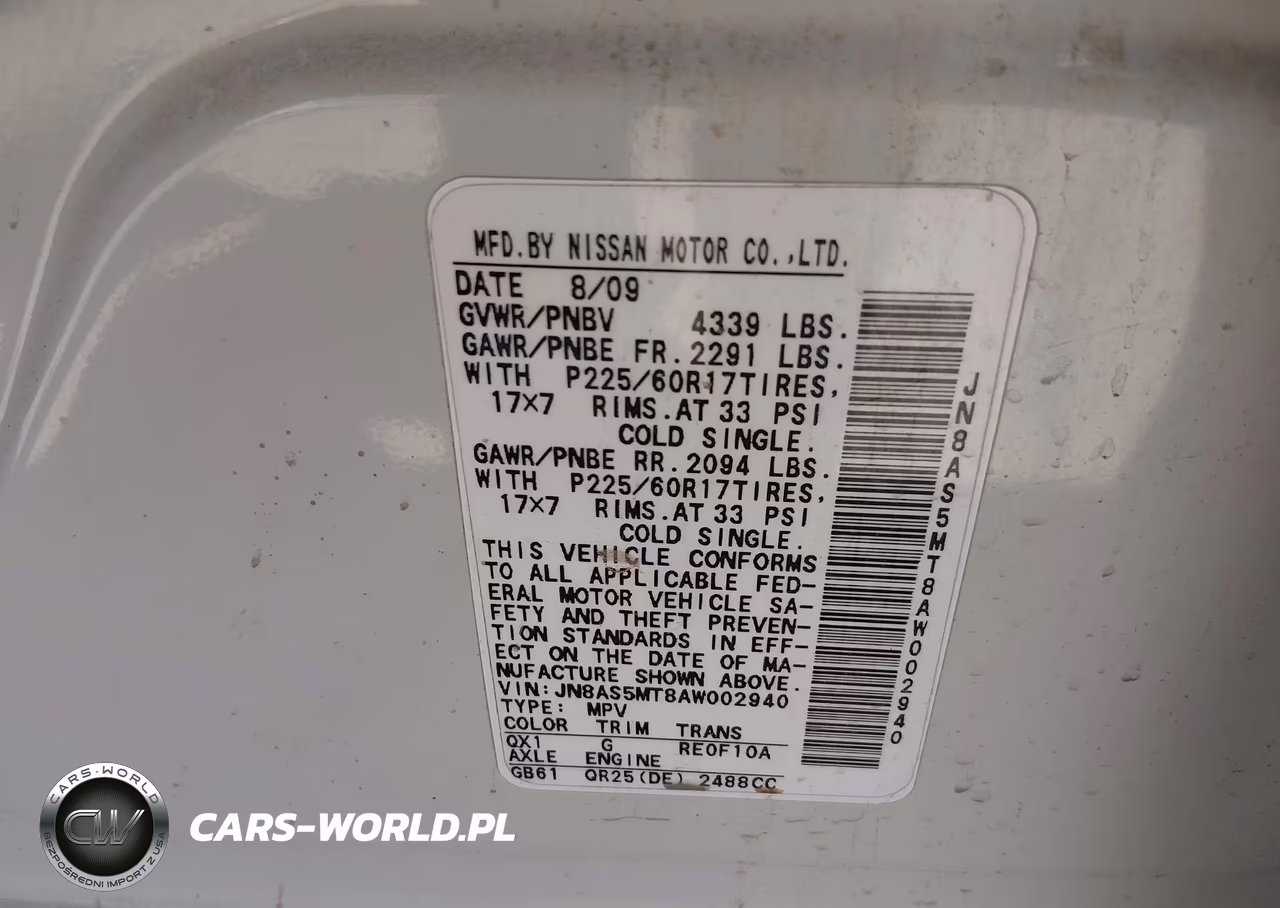2010 Nissan Rogue Sl VIN:JN8AS5MT8AW002940 - 9