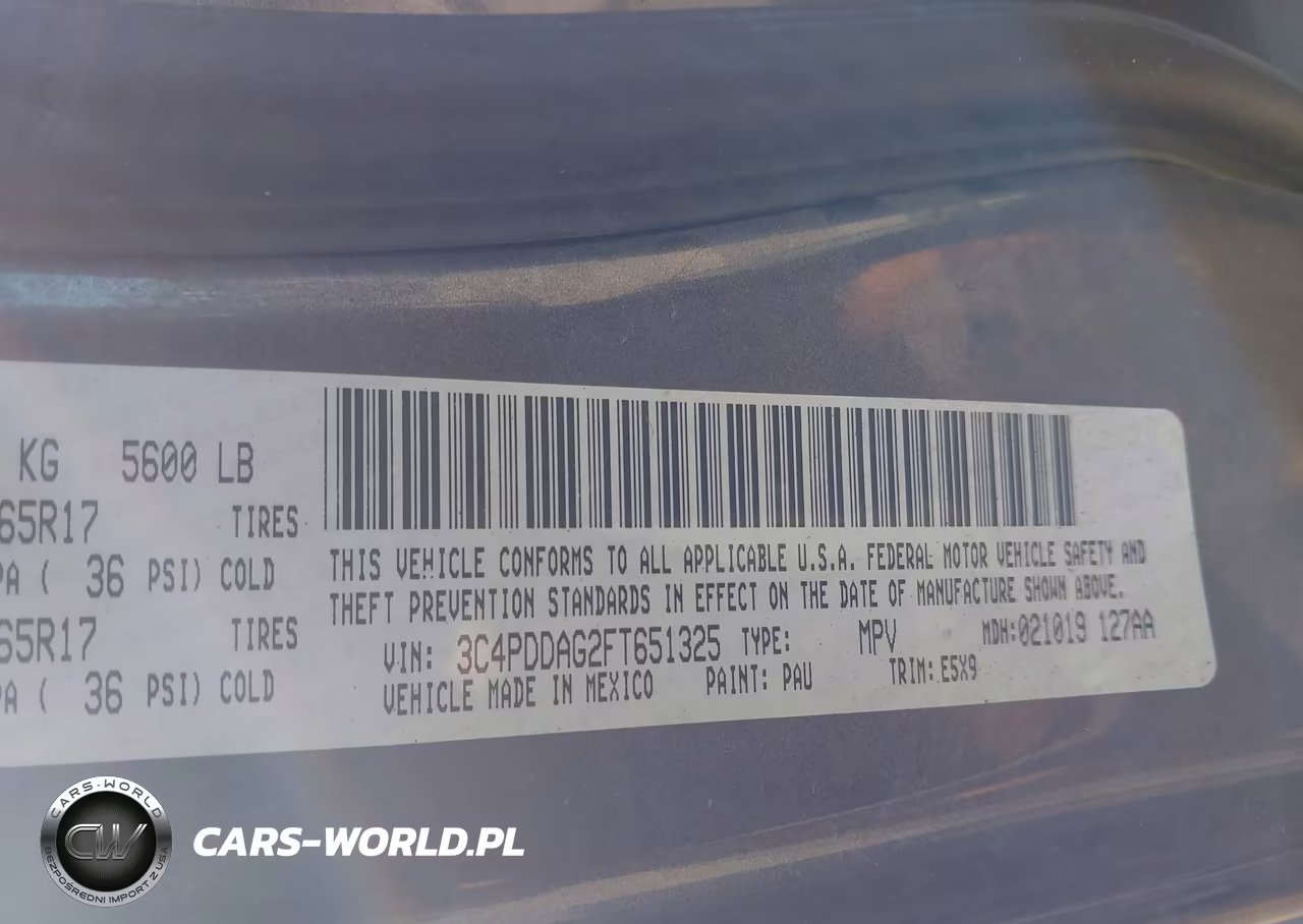 2015 Dodge Journey Se VIN:3C4PDDAG2FT651325 - 9