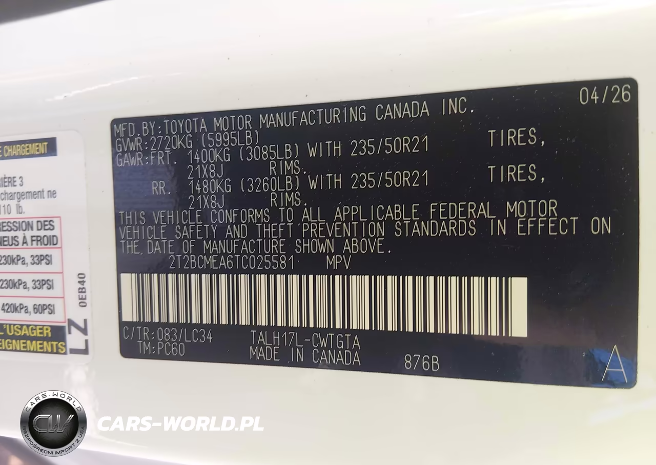 2026 Lexus Rx 500H F Sport Performance VIN:2T2BCMEA6TC025581 - 9
