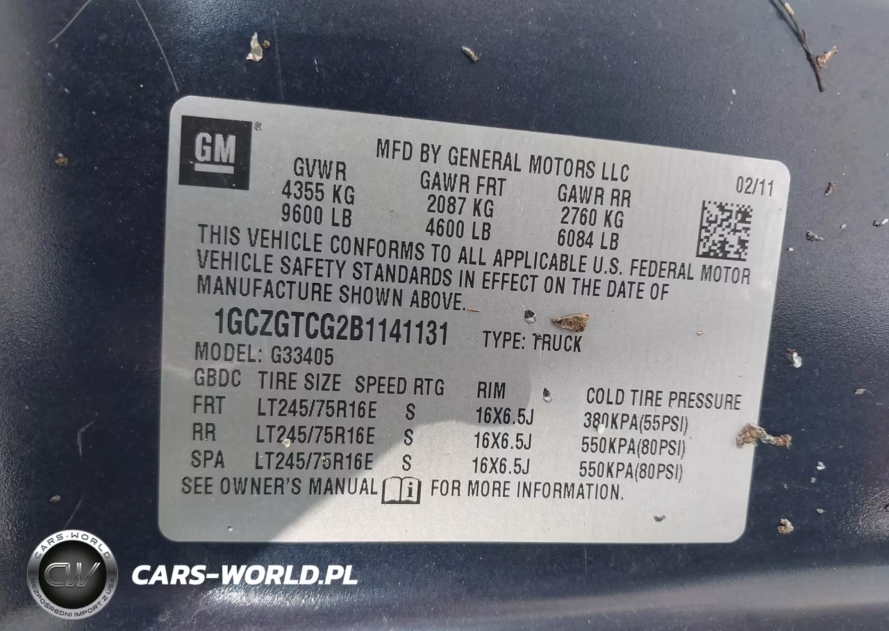 2011 Chevrolet Express 3500 Work Van VIN:1GCZGTCG2B1141131 - 9