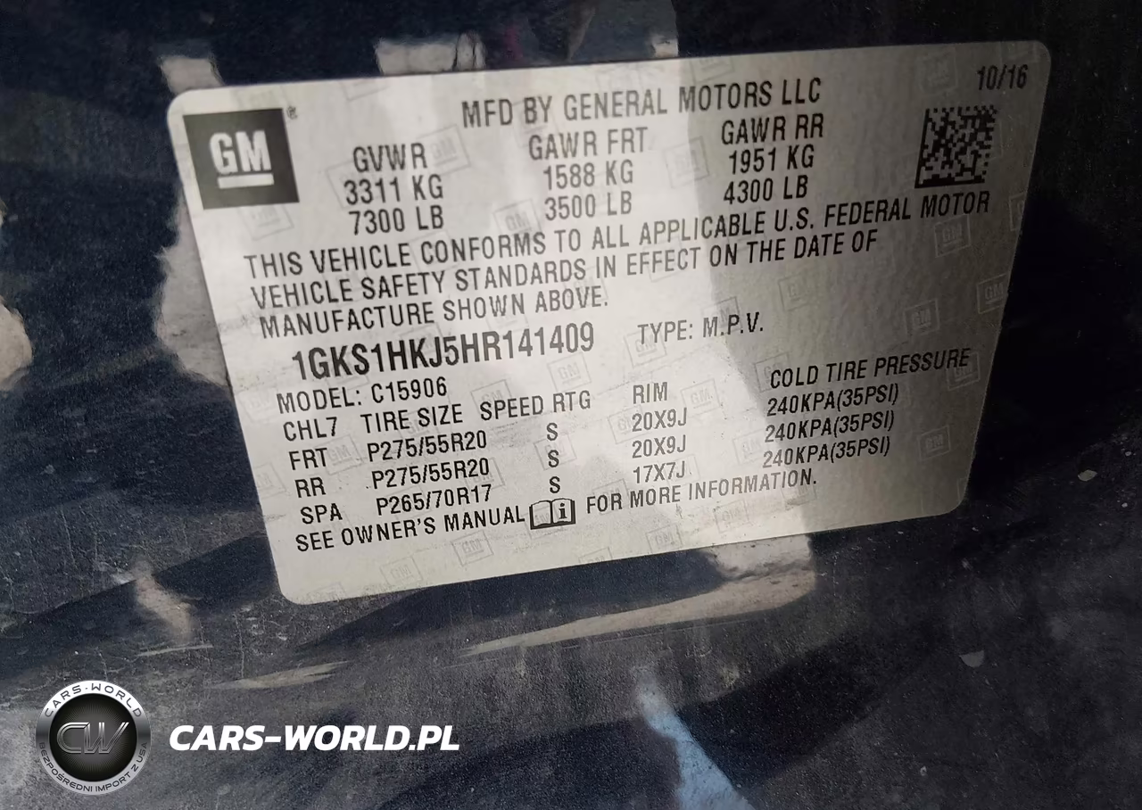 2017 GMC Yukon Xl Denali VIN:1GKS1HKJ5HR141409 - 9