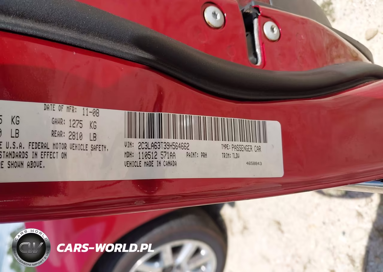 2009 Chrysler 300C Hemi VIN:2C3LA63T39H564662 - 9
