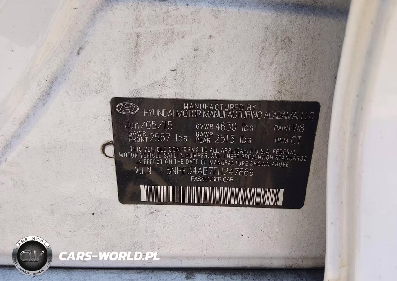 2015 Hyundai Sonata Limited 2.0T VIN:5NPE34AB7FH247869 - 9